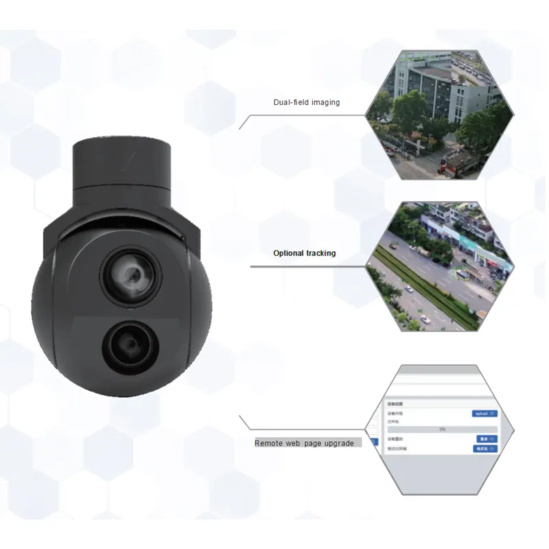 en95 two axis gyro stabilized dual optical gimbal features